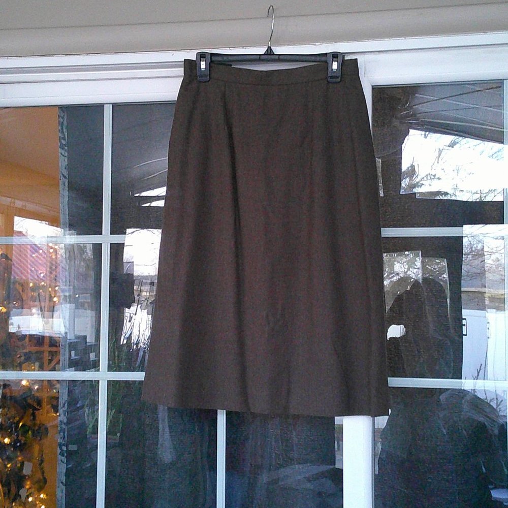 Women's Brown A-Line Skirt